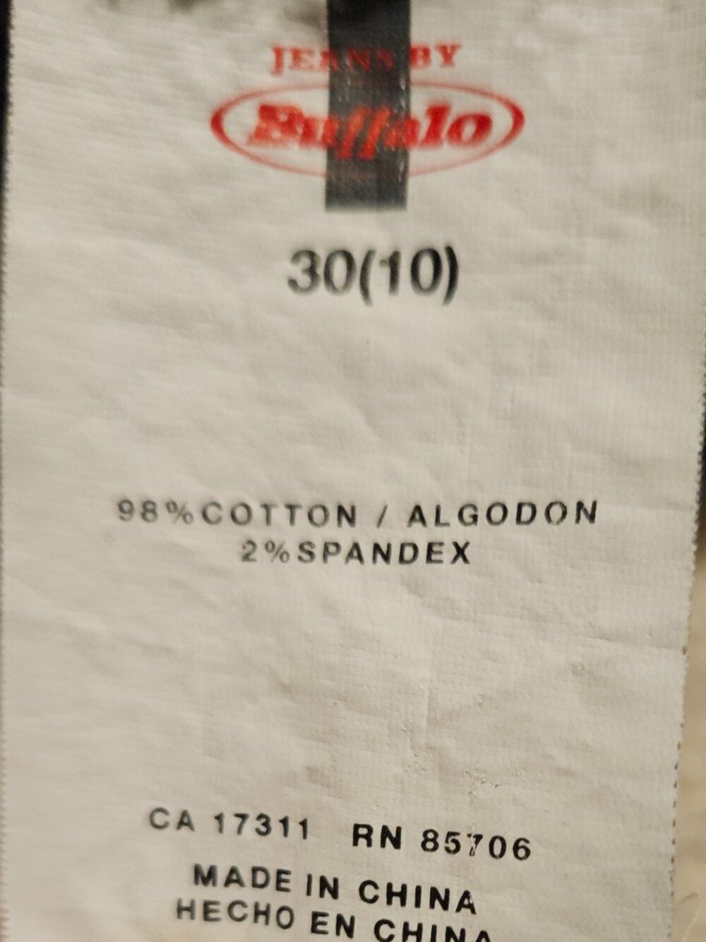 Buffalo (David Bitton) Quincy Straight Leg Jeans Size 30(10) - Picture 4 of 8